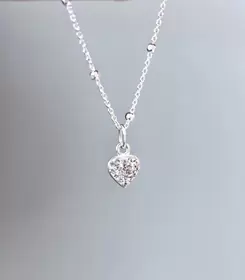 Sparkly Heart Necklace