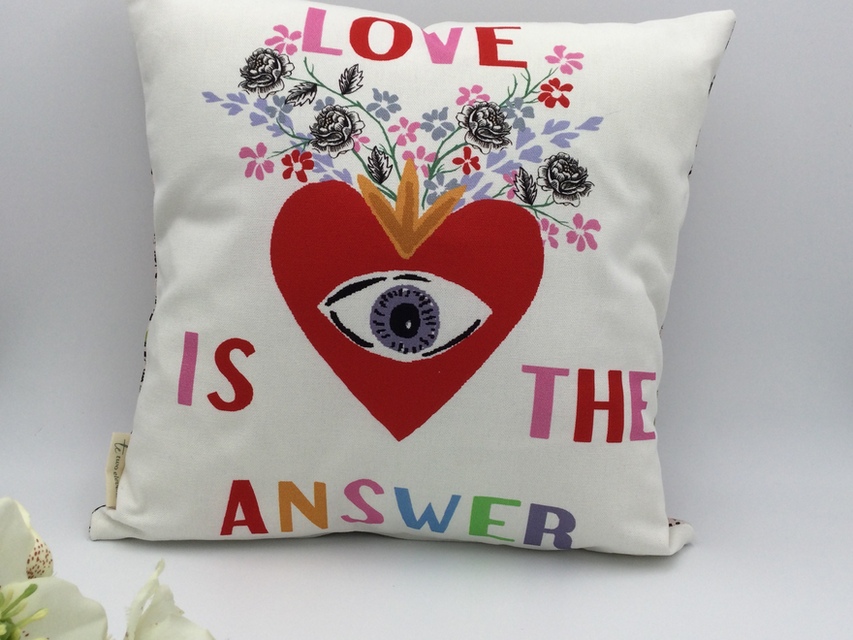 Love Floral Cushion, Cath Kidston Design