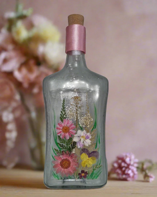 Dried Flower Rechargeable Arthouse Bottle Light