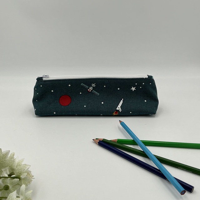 Space, Astronaut and Planets Print Pencil Case