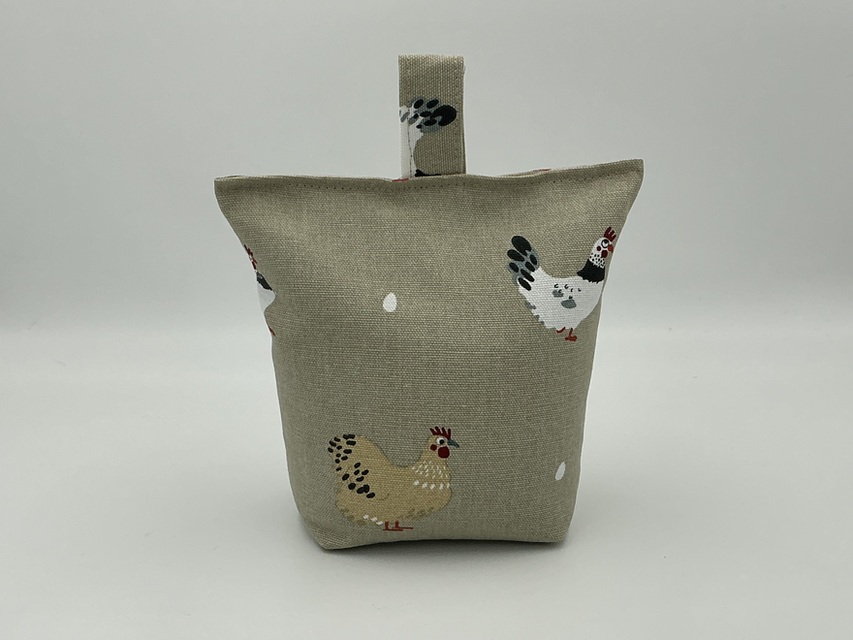 Chicken Door Stop, Sophie Allport, Beige, Filled