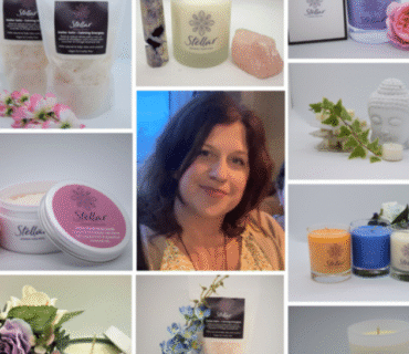 Image containing various essential oil products that can be used in self-care activities'