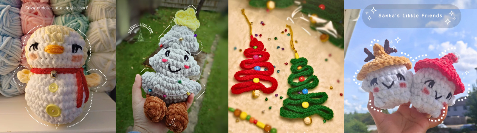 Crochet christmas decor