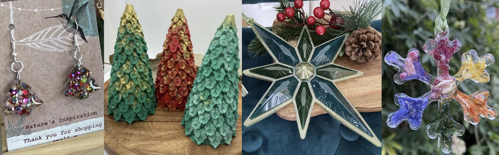 Image of resin Christmas decor