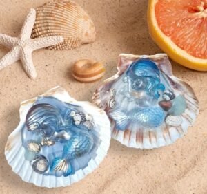 Handmade Sleeping Mermaid Shell