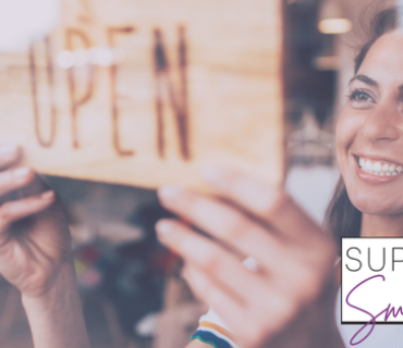 Blog Headers (9) Image of small business shop keeper opening their shop with an open sign