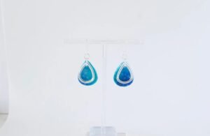 Silver Clay Teardrop Earings