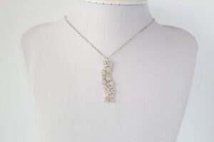 Silver Flower Cluster Necklace