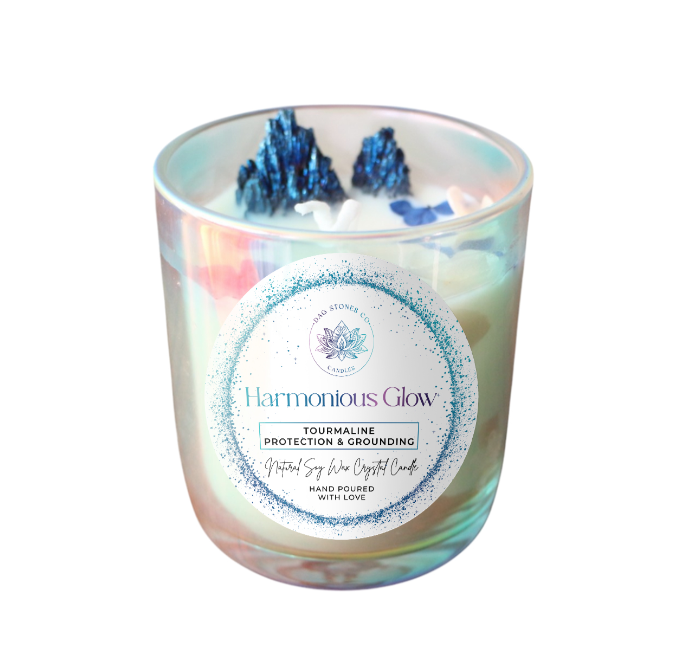 Midnight Aura Tourmaline Candle